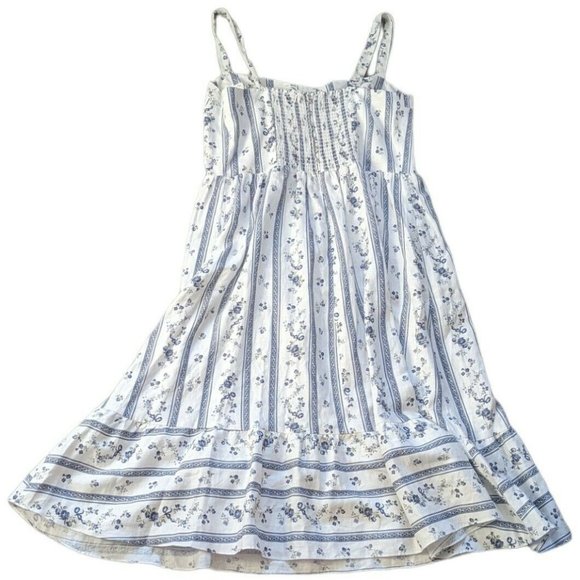 Reformation Maegan Linen Dress Retrofete White Floral 100% Linen Midi - Picture 2 of 10